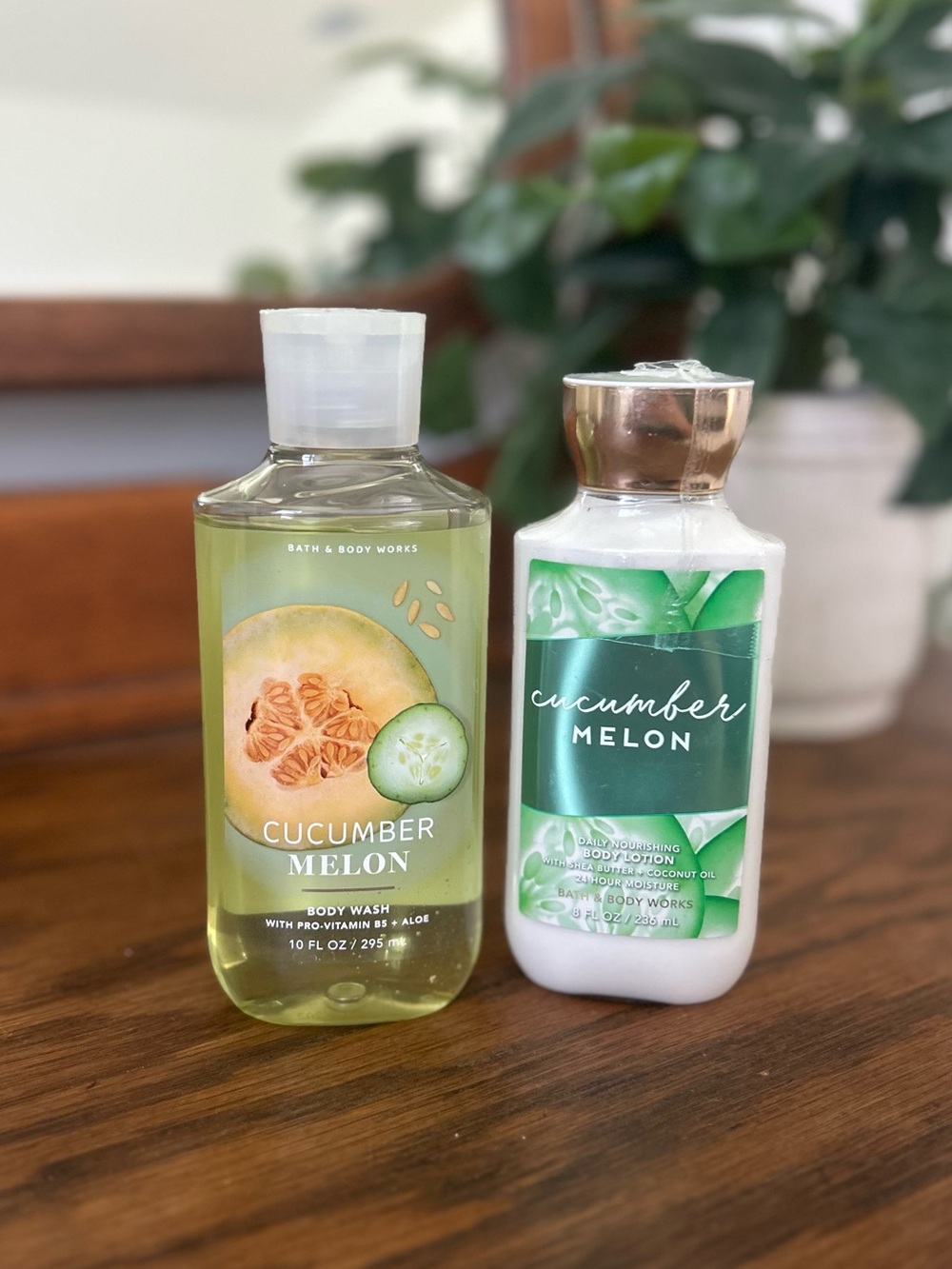 Bath & Body Works Cucumber Melon Body Wash and Lotion